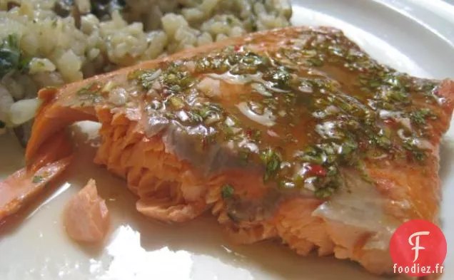 Rouleaux De Saumon À La Sauce Crémeuse