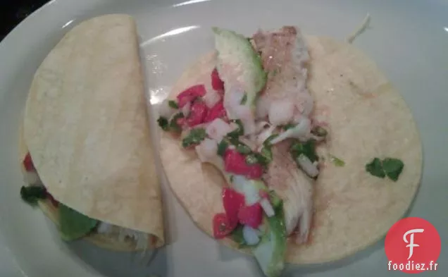 Tacos De Pescado (Style Baja mais Pas de Chou)