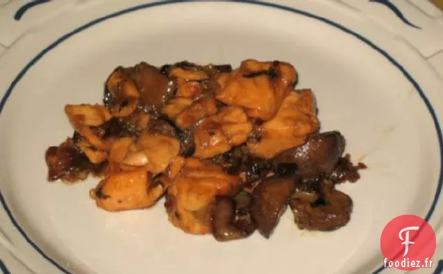 Sautés aux Champignons de Saumon de l'Acadie
