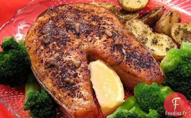 Saumon au Citron Et à l'Ail
