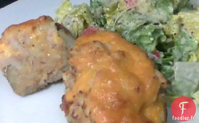 Pommes de Terre au Four Au Thon et au Fromage