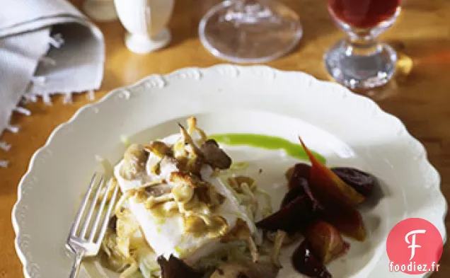 Flétan Aux Champignons