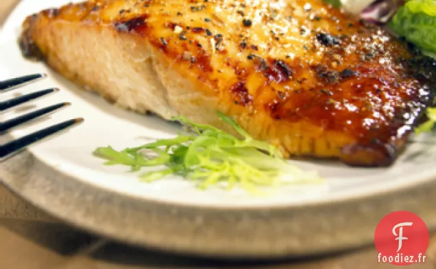 Saumon à la Moutarde et Glaçage à la Cassonade