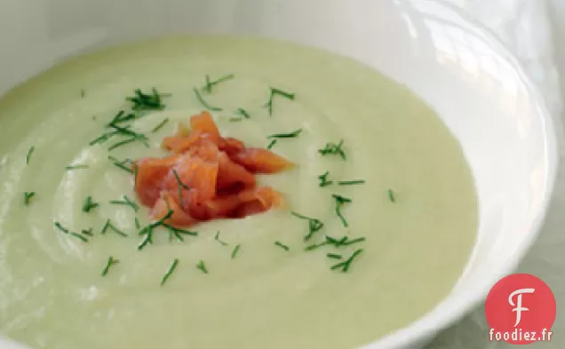 Soupe de Pommes de Terre au Fenouil et au Saumon Fumé