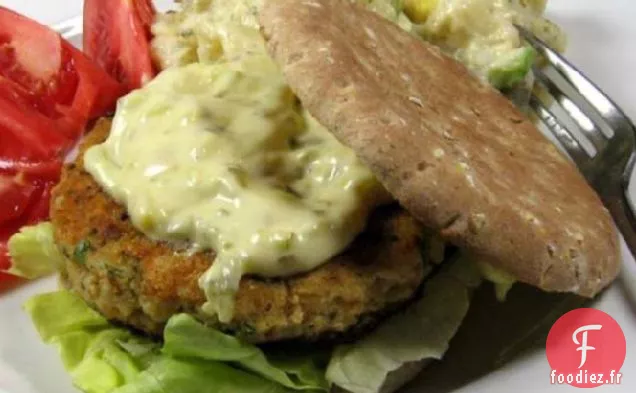 Hamburgers De Poisson Aux Herbes Fraîches