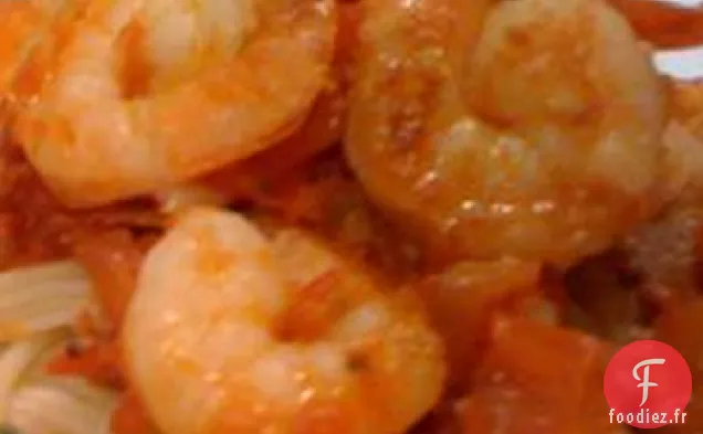 Morue et Crevettes d'Alaska à la Tomate fraîche