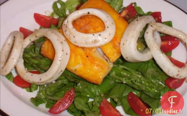 Morue et Calamars Fumés en Lit