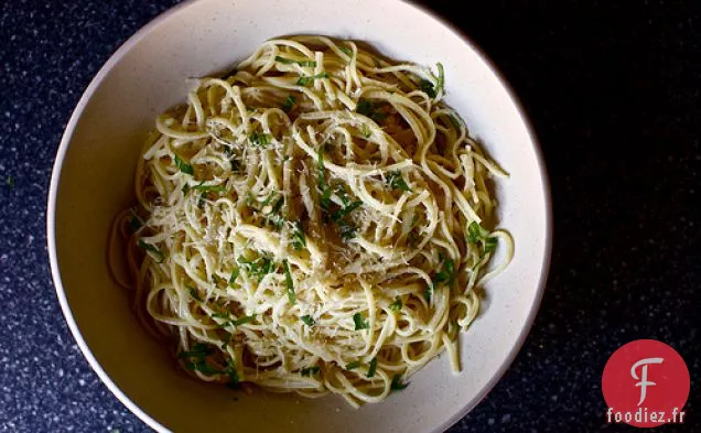 Spaghetti Au Citron Et À L'Huile D'Olive