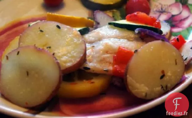 Aiglefin Aux Légumes D'Été Frais
