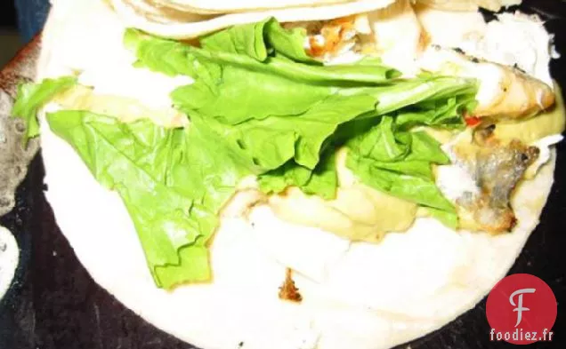 Tacos de Poisson de Flétan avec Sauce au Guacamole