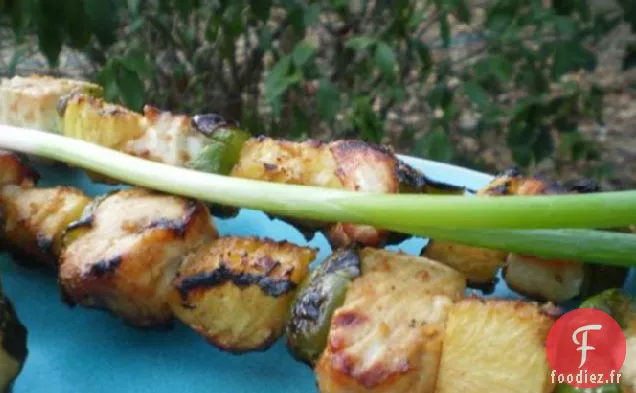 Brochettes de Poisson Teriyaki