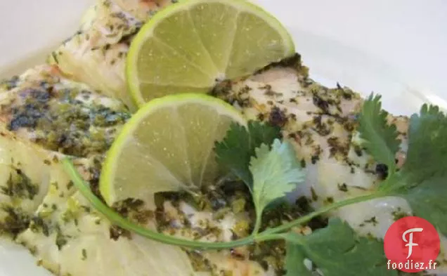 Flétan Grillé au Pesto du Pacifique