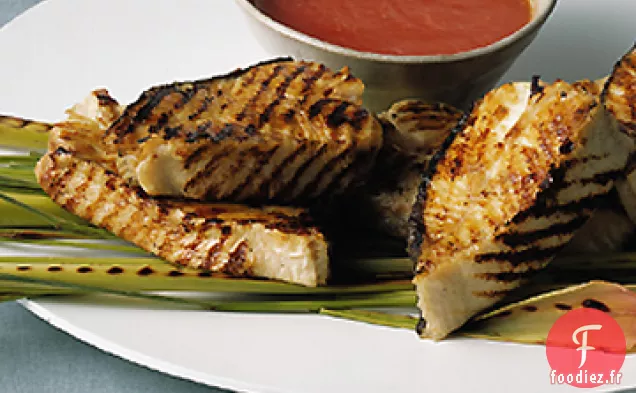 Flétan Grillé à la Sauce Tomate Citronnelle