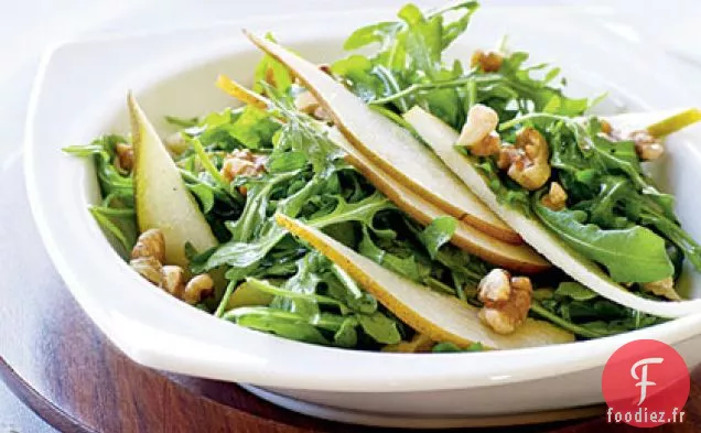 Salade de Roquette et Poire aux Noix grillées