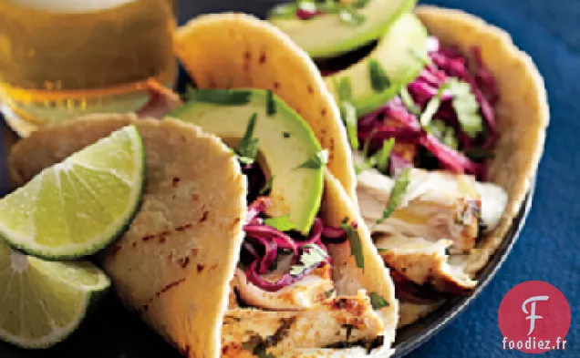 Tacos Mahimahi à la Tequila et au Citron Vert