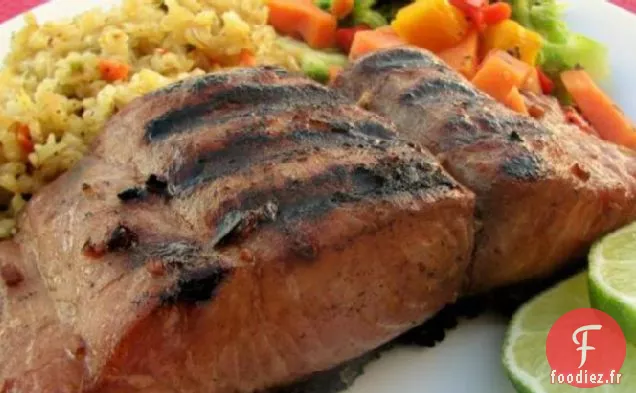 Filets de Mahi Mahi Grillés de Bek dans une Marinade au Soja Et au Gingembre (Oamc)