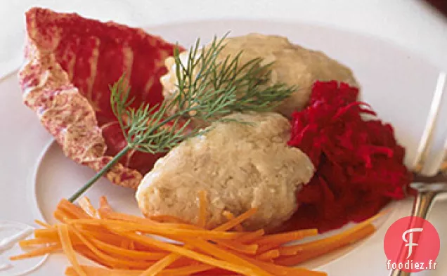 Poisson Gefilte au Raifort de Betterave Frais