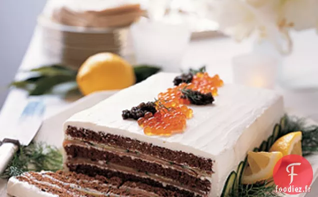 Gâteau au Saumon Fumé