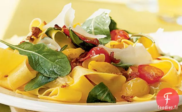 Pappardelle d'été aux Tomates, Roquette et Parmesan