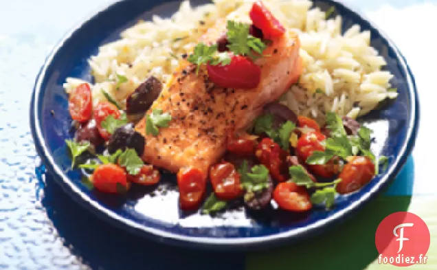 Saumon Toscan au Romarin Orzo