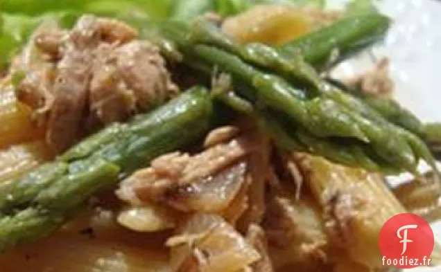 Farfalle aux Asperges et Saumon Fumé