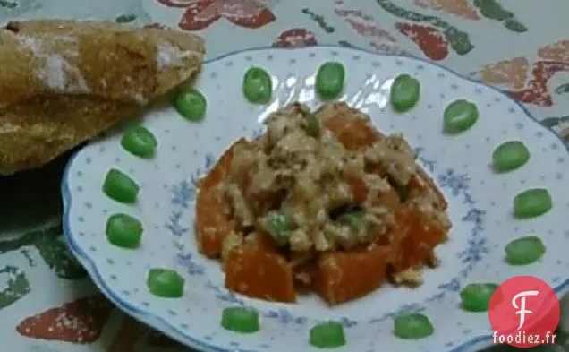 Saumon Cuit Au Four Avec Sauce À La Moutarde À L'Aneth