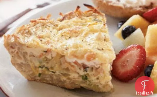 Frittata au Saumon Fumé et à l'Oignon