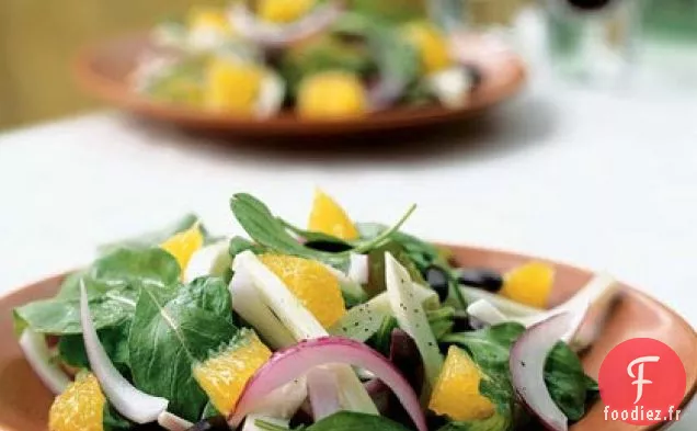 Salade d'Orange, Roquette et Olives Kalamata