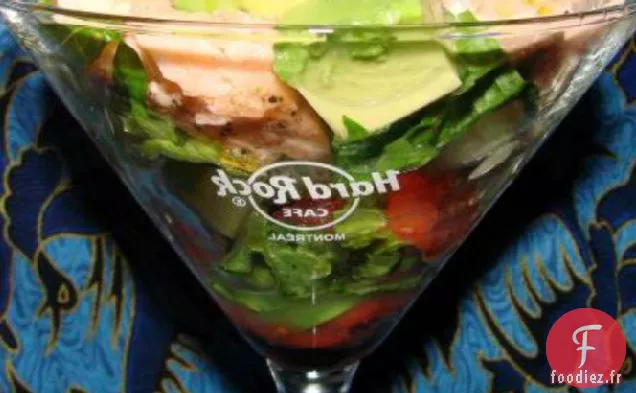 Martini au saumon pour 2 (Salade dans un verre)