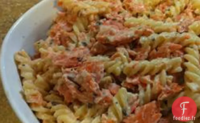 Pâtes au fromage Alfredo au Saumon