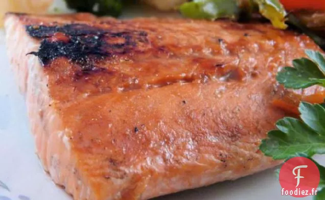 Saumon Balsamique au Miel Grillé