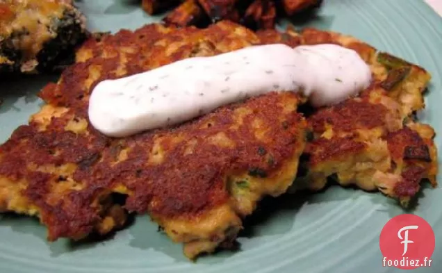 Galettes De Saumon/ Thon À La Sauce À L'Aneth