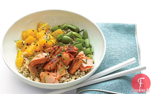 Bol de Riz au Saumon et aux Agrumes