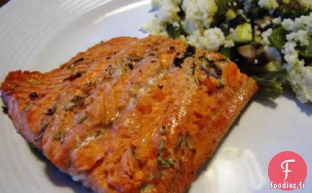 Saumon Grillé Au Vin Blanc