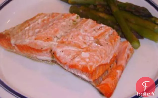 Saumon et Asperges en Papillote