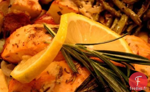 Saumon Rôti au Romarin