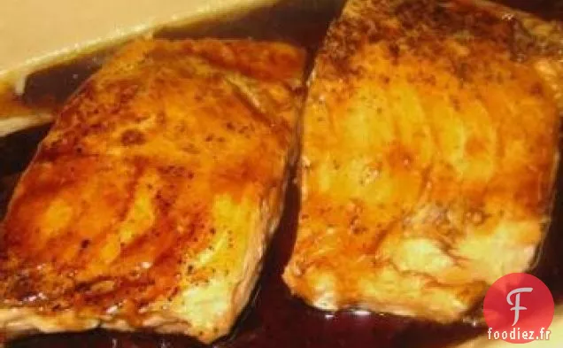 Saumon avec Glaçage à la Cassonade