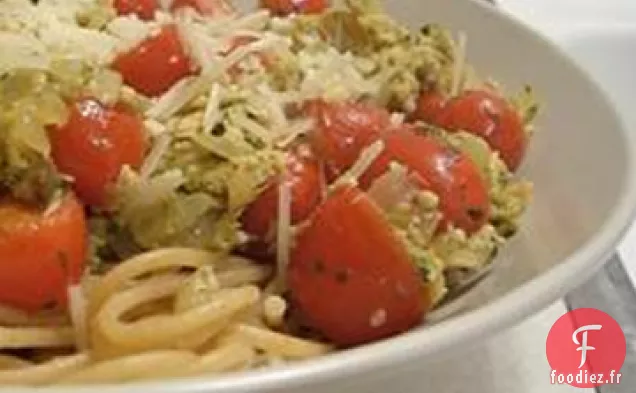 Pâtes au Pesto de Saumon Fumé