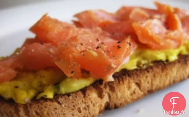 Bruschetta au Saumon Fumé