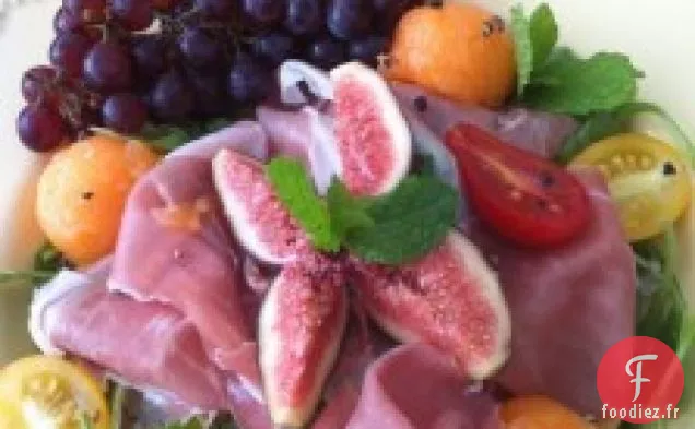 Prosciutto, Melon Et Figues Fraîches