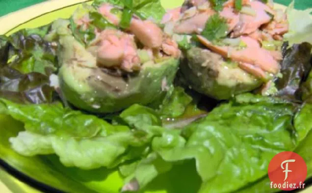 Salade de saumon sur la Demi-Coquille