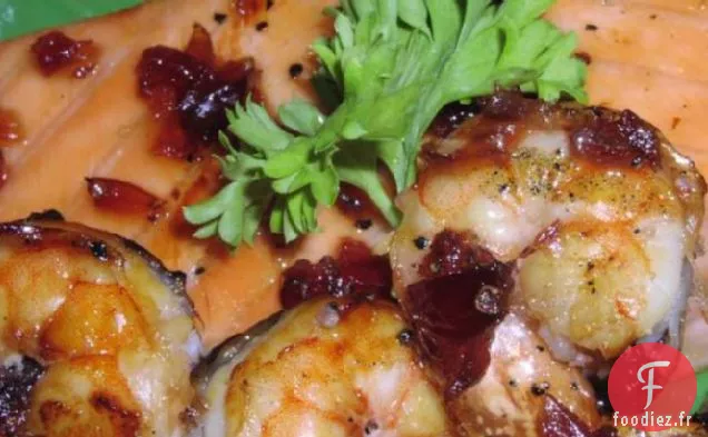 Homard Rouge Saumon et Crevettes Glacées à l'Érable