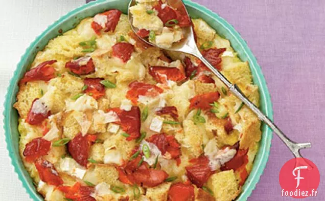 Strates de petit-déjeuner au Saumon et au Brie