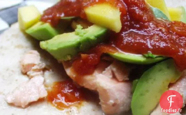 Taco au Saumon Superaliments à la Mangue et à l'Avocat