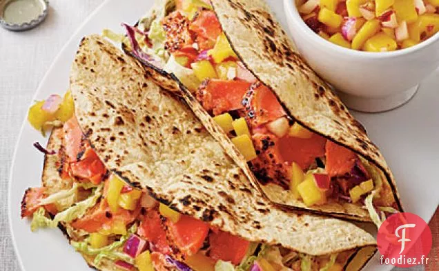 Tacos au Saumon Sucrés et Épicés