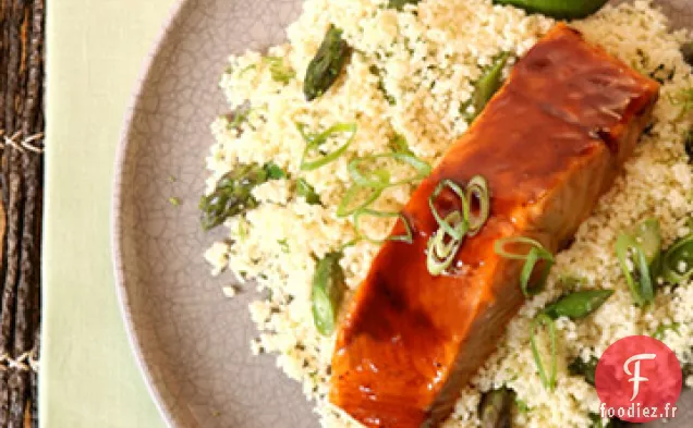 Saumon Hoisin-Lime au Couscous d'Asperges
