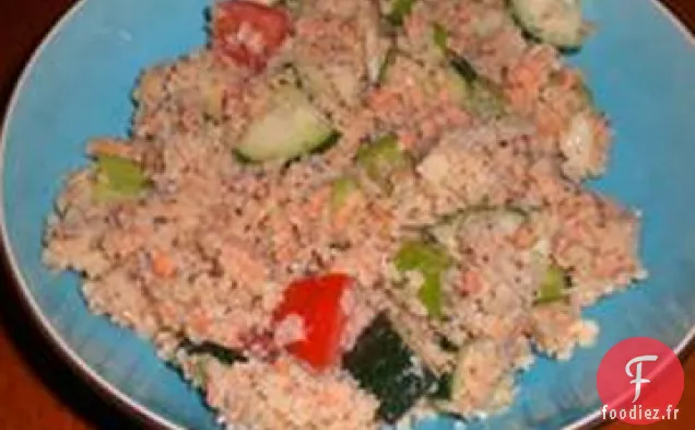 Salade de Couscous au Saumon Et au Concombre
