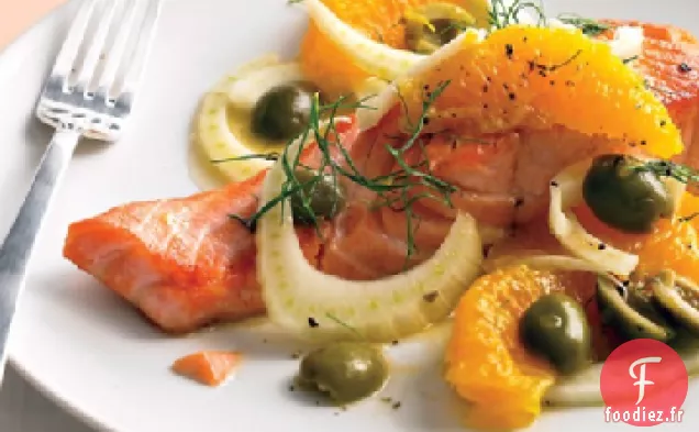 Saumon poêlé aux Oranges et au Fenouil