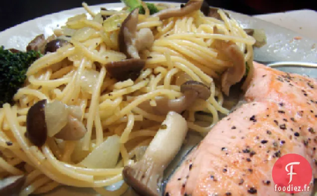 Saumon Grillé et Spaghettis