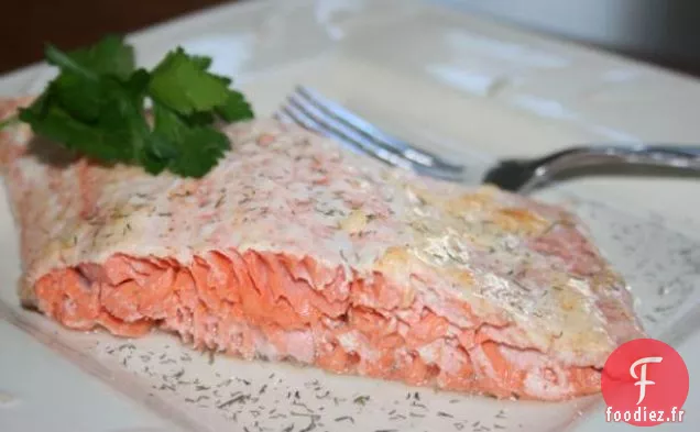 Saumon Cuit au Parmesan